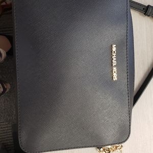 Michael Kors black leather purse